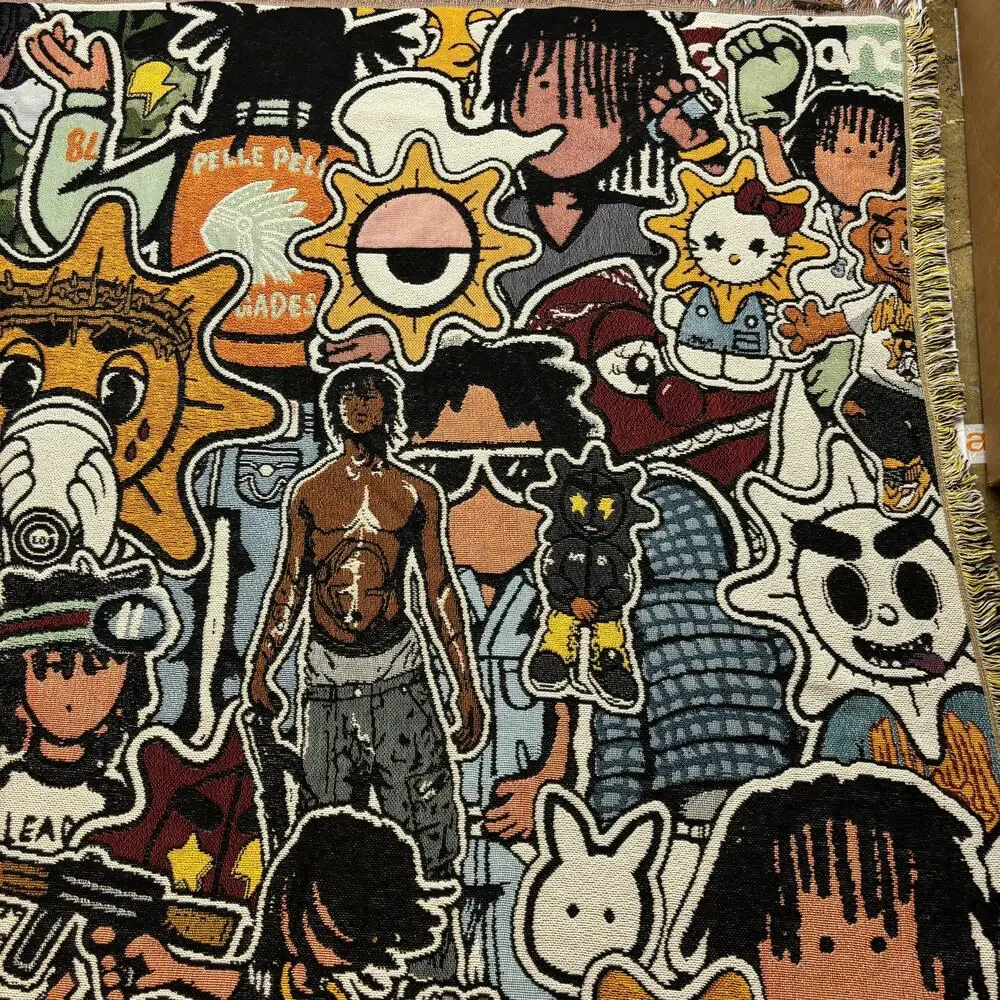 Rare Kodone X Glo Gang Collage Blanket 61